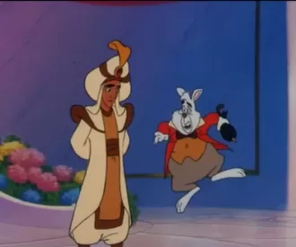 Aladdin and the King of Thieves Hidden White Rabbit