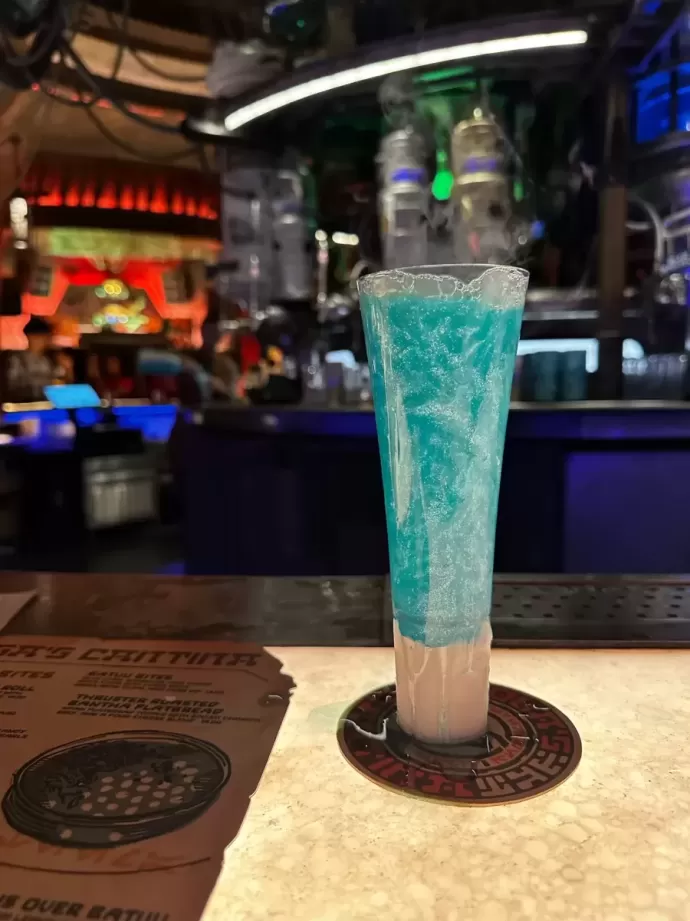 Trying the New Secret Menu Item at Oga's Cantina!
